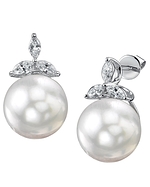 South Sea Pearl & Diamond Sienna Earrings