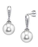 South Sea Pearl & Diamond Bailey Earrings