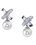 South Sea Pearl & Diamond Janet Earrings
