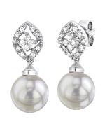 South Sea Pearl & Diamond Kelly Earrings