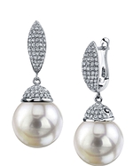 South Sea Pearl & Diamond Kendall Earrings