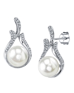 South Sea Pearl & Diamond Layla Earrings