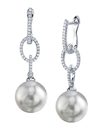 South Sea Pearl & Diamond Lucy Earrings