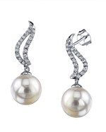 South Sea Pearl & Diamond Olivia Earrings