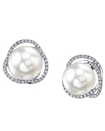 South Sea Pearl & Diamond Skylar Earrings