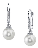 South Sea Pearl & Diamond Susan Earrings