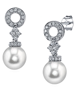 South Sea Pearl & Diamond Vanessa Earrings
