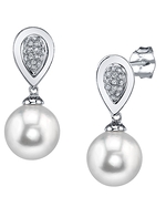 Akoya Pearl & Diamond Alexandra Earrings