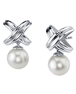 White Akoya Dorothy Pearl Earrings