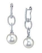 Japanese Akoya Diamond & Pearl Lucy Earrings