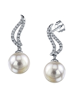 Akoya Pearl & Diamond Olivia Earrings