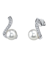 Akoya Pearl & Diamond Simone Earrings