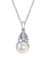 Akoya Pearl & Diamond Alice Pendant 