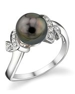 Tahitian Pearl & Diamond Chloe Ring