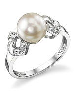 Akoya Pearl & Diamond Charlotte Ring