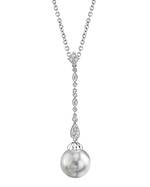 South Sea Pearl & Diamond Rain Pendant