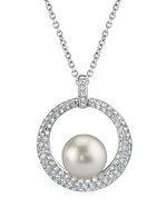 South Sea Pearl & Diamond Aura Pendant