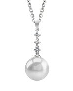 South Sea Pearl & Diamond Trifecta Pendant