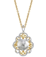 South Sea Pearl & Diamond Betty Pendant