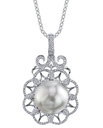 South Sea Pearl & Diamond Kylie Pendant