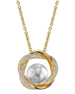 South Sea Pearl & Diamond Margaret Pendant