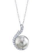 South Sea Pearl & Diamond Rebecca Pendant