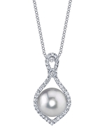 South Sea Ruth Pearl & Diamond Pendant