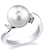 South Sea Pearl & Diamond Maxim Ring