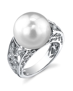 South Sea Pearl & Diamond Tuscany Ring