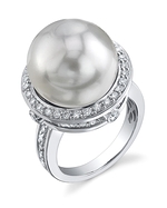 South Sea Pearl & Diamond Bella Ring