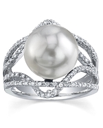 South Sea Pearl & Diamond Savannah Ring
