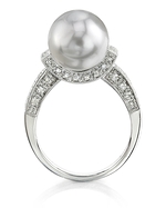 South Sea Pearl & Diamond Sparkling Jewel Ring