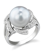 South Sea Pearl & Diamond Nova Ring