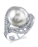South Sea Pearl & Diamond Clara Ring