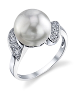 South Sea Pearl & Diamond Angelina Ring