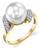 South Sea Pearl & Diamond Angelina Ring
