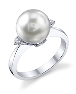 South Sea Pearl & Diamond Camilla Ring