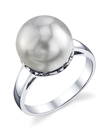 South Sea Pearl Laurel Ring
