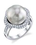 South Sea Pearl & Diamond Patricia Ring
