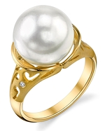 South Sea Pearl & Diamond Shannon Ring