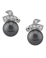 Tahitian South Pearl & Diamond Chloe Earrings