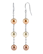 Freshwater Triple Drop Pearl Earring 