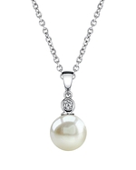 Freshwater Pearl & Diamond Michelle Pendant