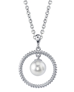 White Freshwater Sharon Pearl Pendant