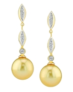 Golden South Sea Pearl Isabella Earrings