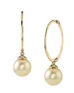Golden South Sea Pearl Kaitlyn Earrings
