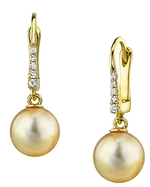 Golden Pearl Susan Earrings