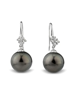 Tahitian South Sea Pearl and Diamond Sandra Earrings