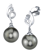 Tahitian Pearl & Diamond Symphony Earrings