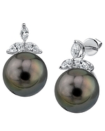 Tahitian Pearl & Diamond Sienna Earrings